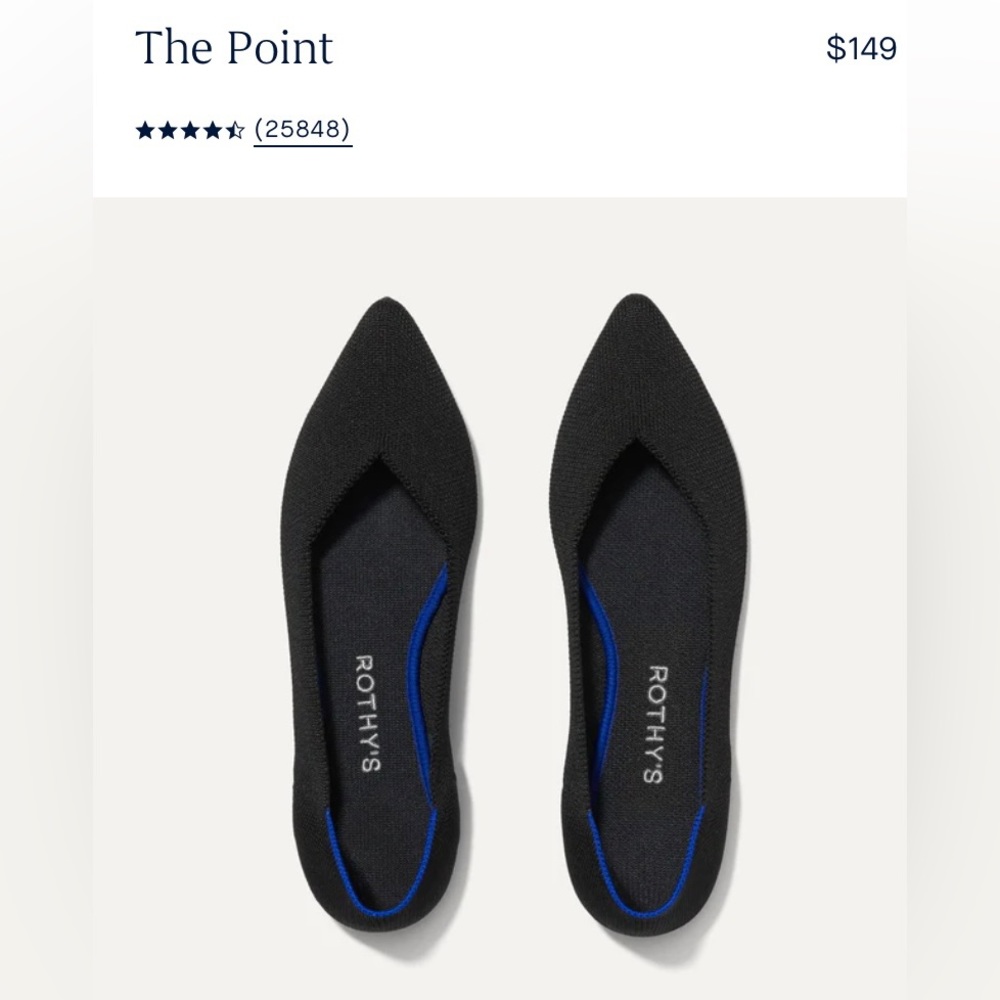 Rothy’s 9.5 “The Point”